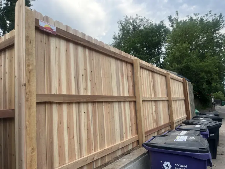 Wood Privacy Fence Installation in Denver